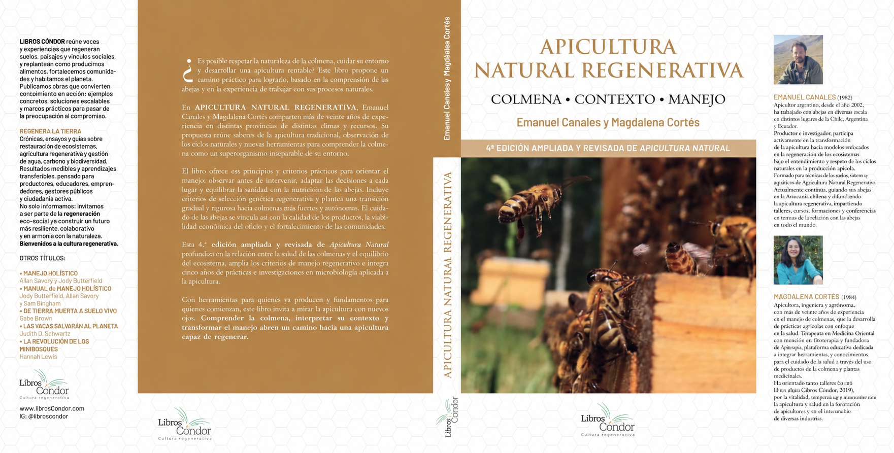 Portada completa de Apicultura Natural Regenerativa: Colmena, Contexto, Manejo